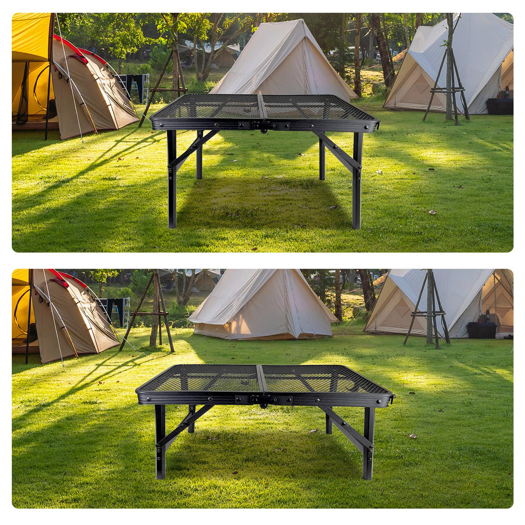 Black Adjustable Folding Camping Table G212647