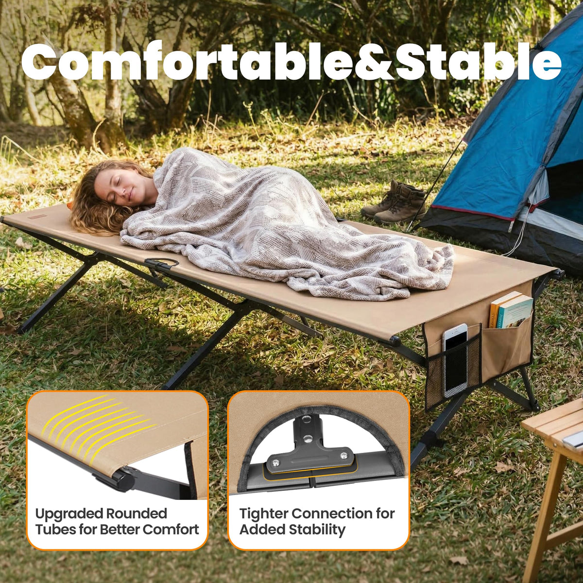 Heavy Duty 31.5'' Wide Folding Camping Cot J37064