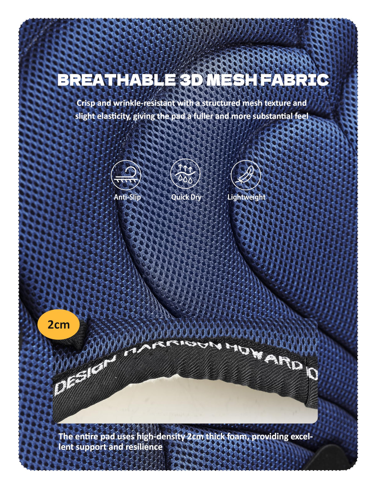 Mesh Bareback Horse Riding Pad with Girth E5870