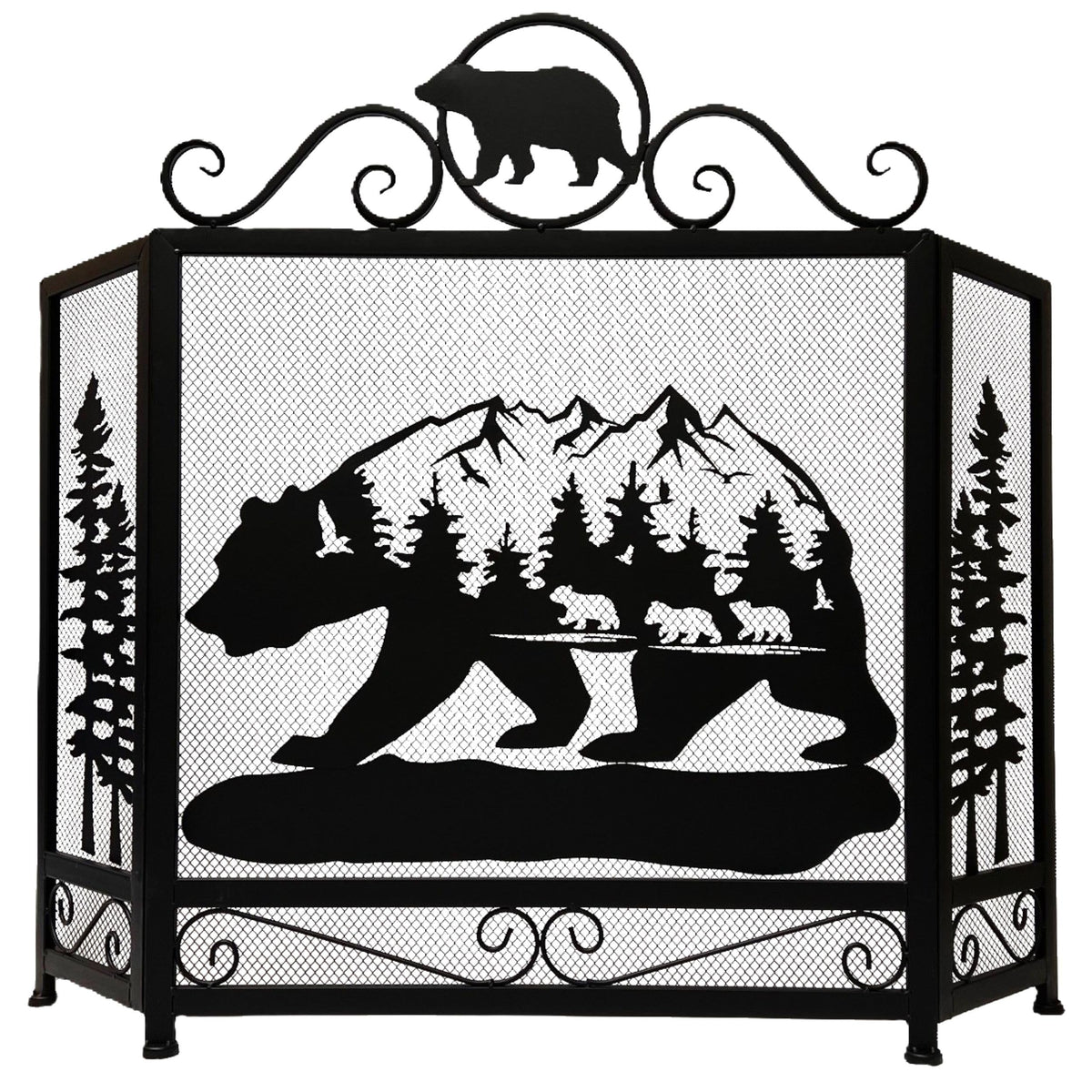 3-Panel Fireplace Screen N28823