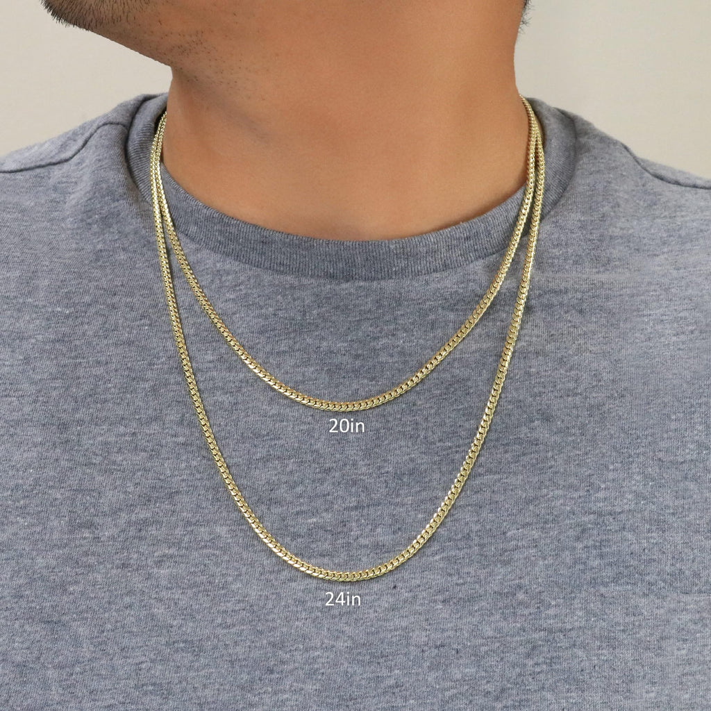 14k Yellow Gold Cuban Link Chain Necklace Q593812