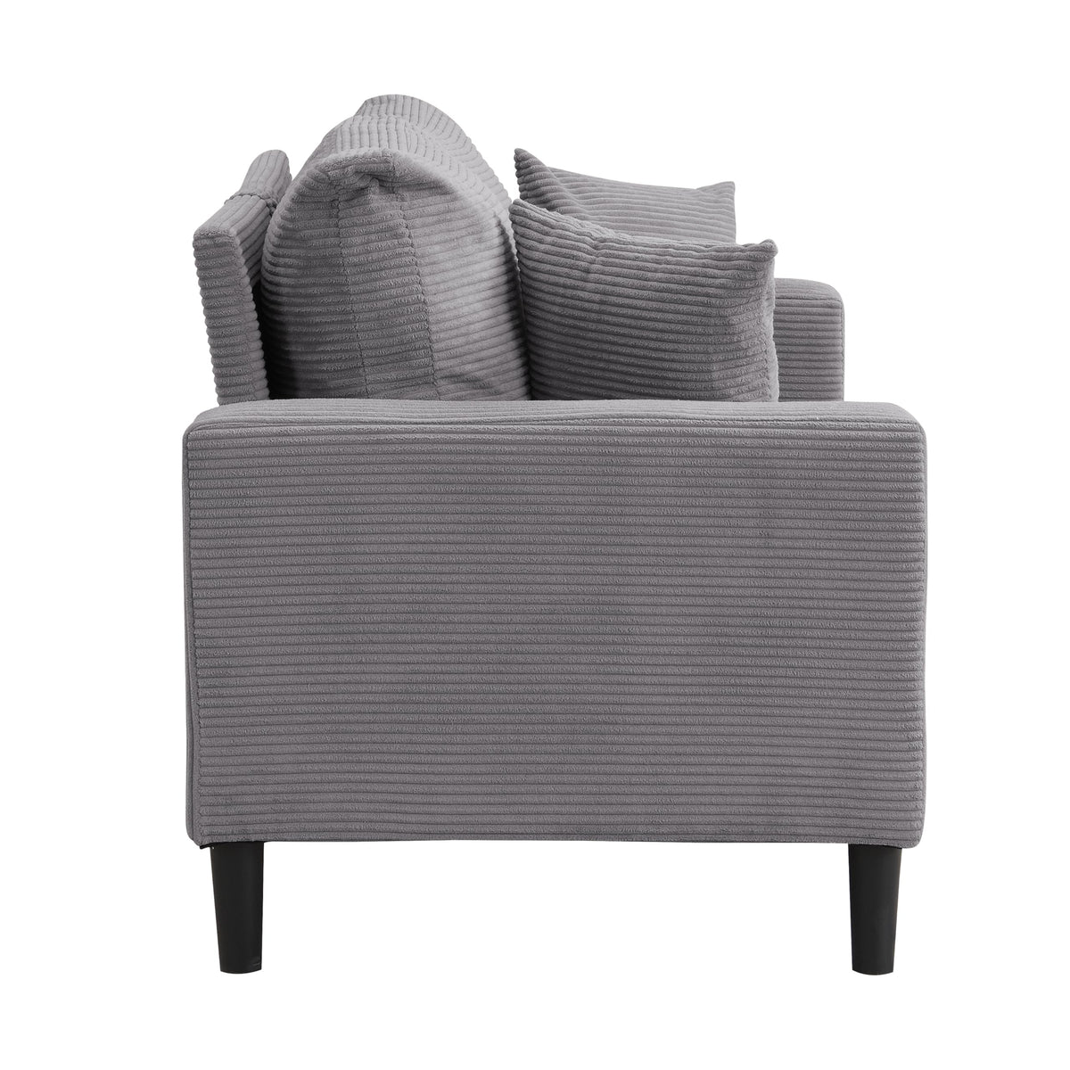 Light Gray Upholstered 2 Seat Loveseat Sofa I891705