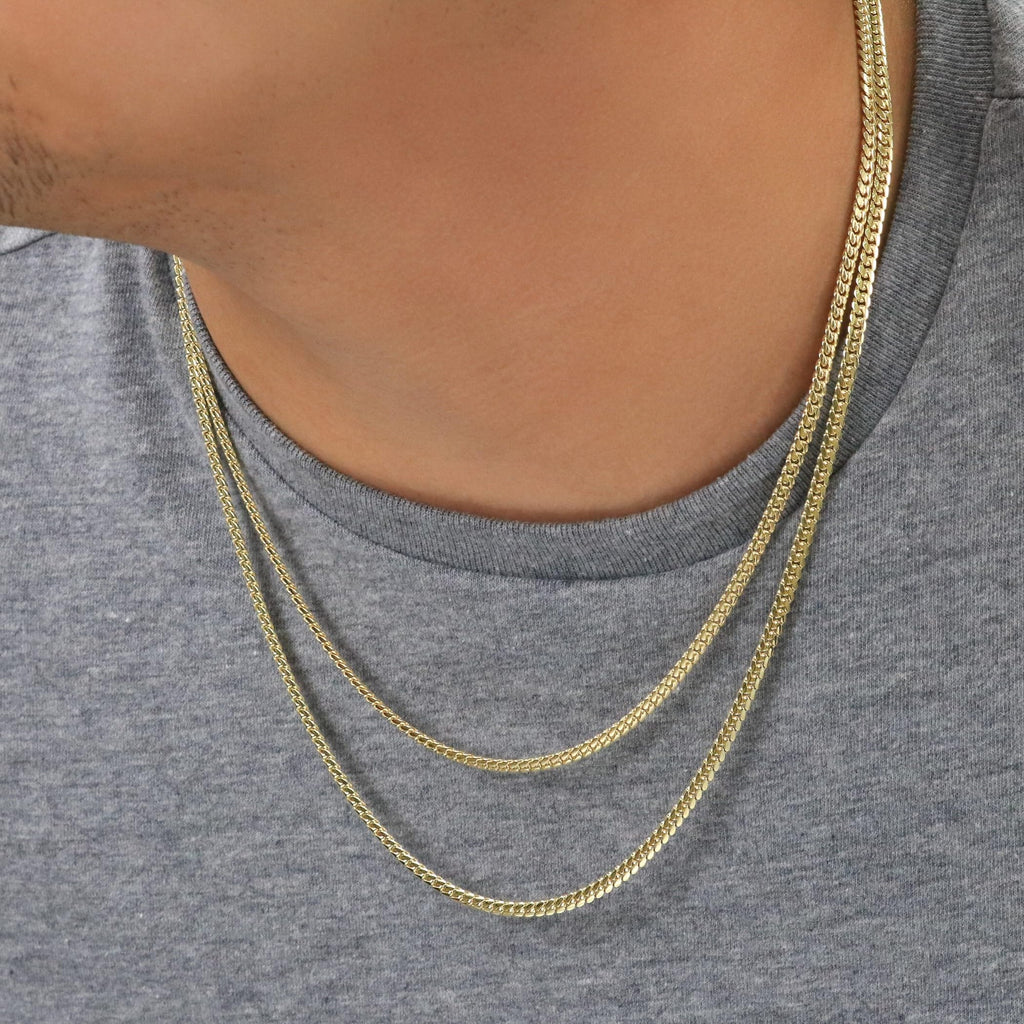 14k Yellow Gold Cuban Link Chain Necklace Q593812