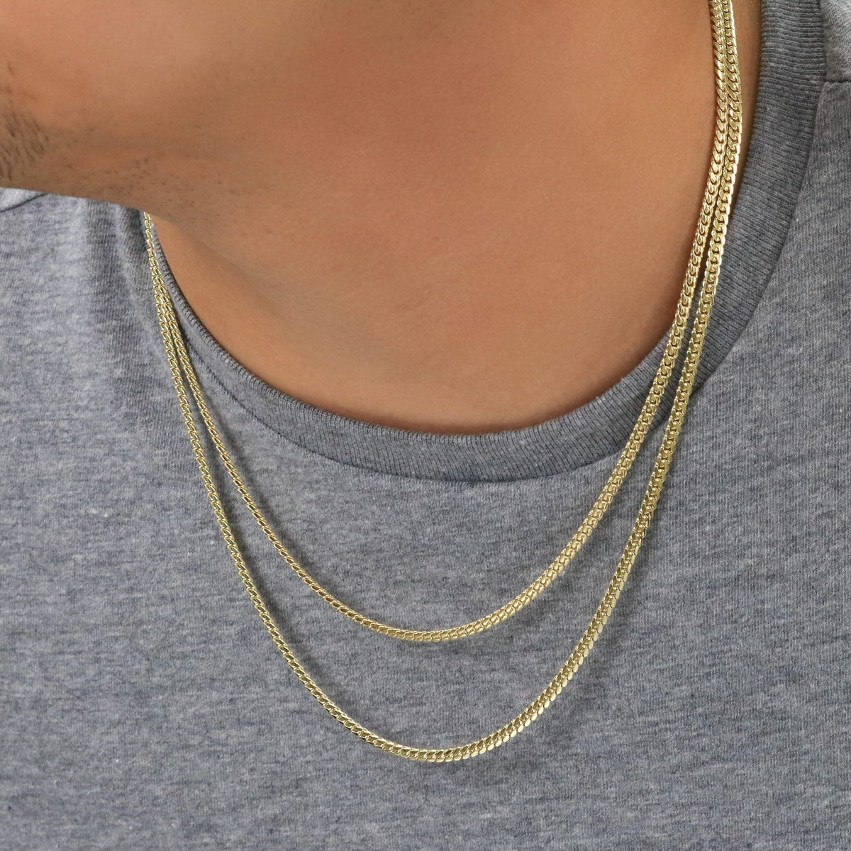 14k Yellow Gold Cuban Link Chain Necklace Q593812