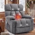 Oversized Grey Swivel Massage Recliner Chair P869147